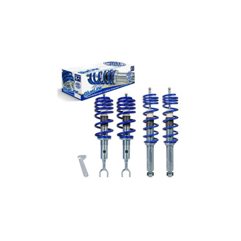 Регулируемо окачване AUDI A4 B5 (1995-2001) - сини пружини