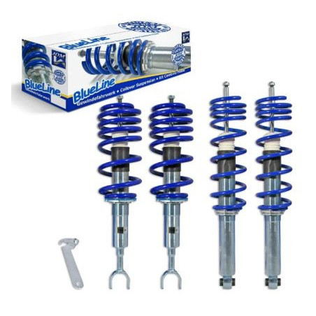 Регулируемо окачване AUDI A4 B5 (1995-2001) - сини пружини