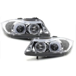 Кристални фарове  Angel Eyes BMW E90  (05+) - хром