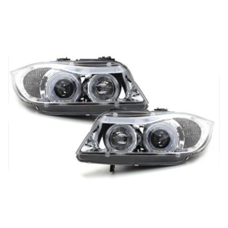 Кристални фарове  Angel Eyes BMW E90  (05+) - хром