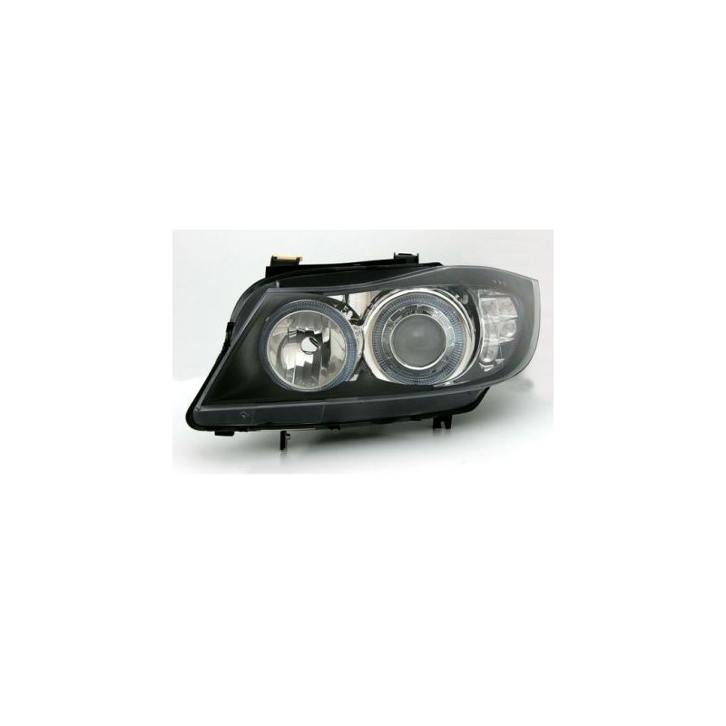 Кристални фарове  Angel Eyes BMW E90  (2005-2009) - черни