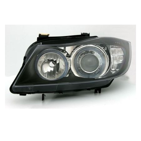 Кристални фарове  Angel Eyes BMW E90  (2005-2009) - черни