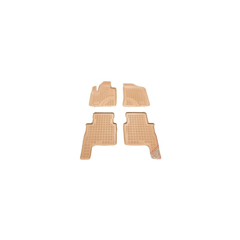Гумени стелки за HYUNDAI Santa Fe II (2006-2012) - тип леген бежов