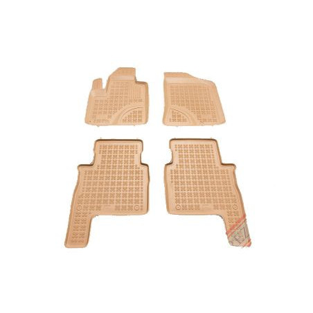 Гумени стелки за HYUNDAI Santa Fe II (2006-2012) - тип леген бежов