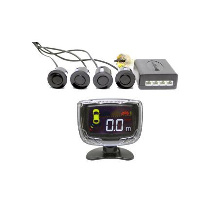 Парктроник с LED дисплей 3 Инча - черни датчици