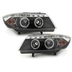 Кристални фарове DAYLINE BMW E90 (05-08) - черни