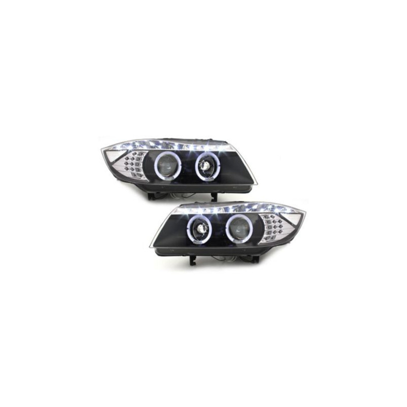 Кристални фарове  BMW E90  (2005-2008) - черни