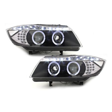 Кристални фарове  BMW E90  (2005-2008) - черни