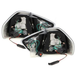 Кристални стопове BMW E90 седан (05-08) - черен хром