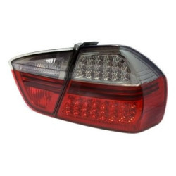 Кристални стопове  с диодни мигачи BMW E90 седан (2005-2008) - опушени