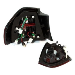 Кристални стопове с диодни мигачи BMW E90 седан (2005-2008) - опушени