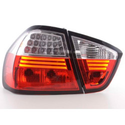 Кристални стопове  с диодни мигачи BMW E90 седан (05-08) - хром