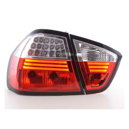 Кристални стопове  с диодни мигачи BMW E90 седан (05-08) - хром