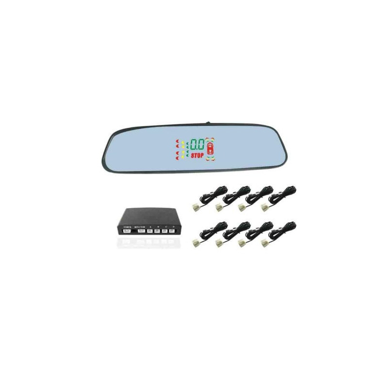 Парктроник с огледало за задно виждане - 8 сензора