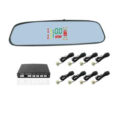 Парктроник с огледало за задно виждане - 8 сензора