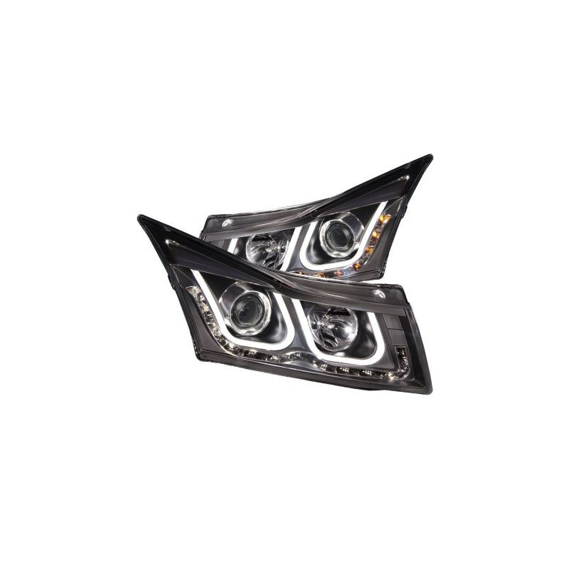 Кристални фарове Chevrolet Cruze (2009-2012) - черни