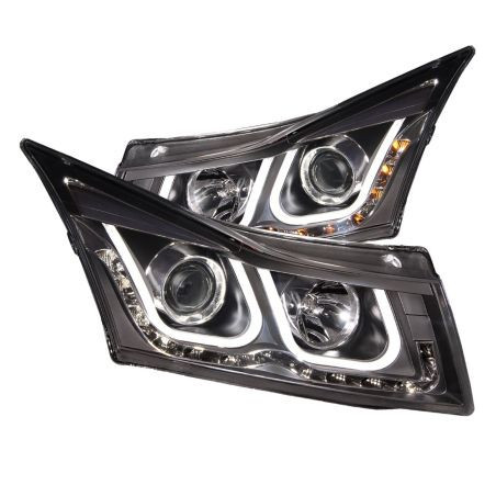 Кристални фарове Chevrolet Cruze (2009-2012) - черни
