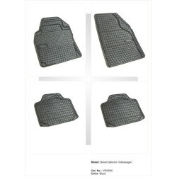 Гумени стелки универсални за VW Fox / Polo 5 / Golf 5 / Jetta (2007+) / Passat (2005-2014) / Touran