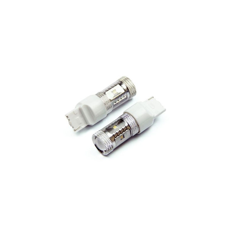 Диодна крушка тип T20 CANBUS с 6 х 5W CREE диода и лупа