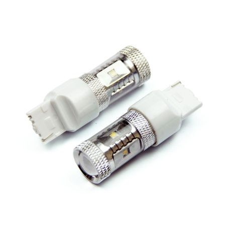 Диодна крушка тип T20 CANBUS с 6 х 5W CREE диода и лупа