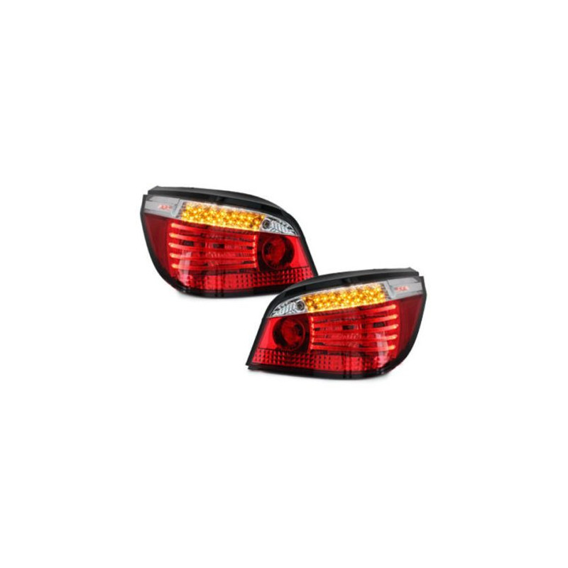 Диодни стопове BMW E60 (2003-2007) - диоден мигач хром