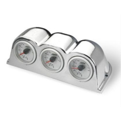 Конзола - стойка за 2 измервателни уреда 52мм.- Хром