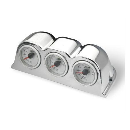 Конзола - стойка за 2 измервателни уреда 52мм.- Хром