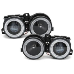 Кристални фарове за  BMW E30  (87-90) -  черни