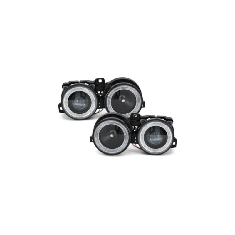 Кристални фарове за  BMW E30  (87-90) -  черни