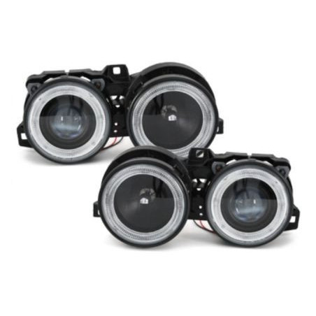 Кристални фарове за  BMW E30  (87-90) -  черни