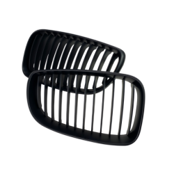 Решетки за BMW E81 / E87 (2008+) за стандартна броня / BMW E87 (2004+) за M-Tech, M1 броня - черни