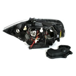 Кристални фарове за BMW E87 Angel Eyes (2004-2011) - черни