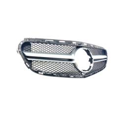 Решетка Mercedes W212 E-Class Facelift (2014+) - AMG черна с хром лайсни