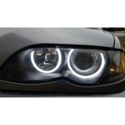Ангелски Очи Лайтбар Дизайн за BMW E46 седан, комби (1998-2005) / купе (1998-2003) - Бял цвят