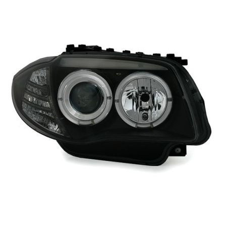 Кристални фарове  Angel Eyes BMW E87 / E81  (2004-2011) - черни