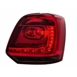 Кристални стопове  POLO 6R (2009+)  - червени с опушен мигач