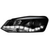 Кристални фарове  VW POLO 6R (2009+)  -  черни