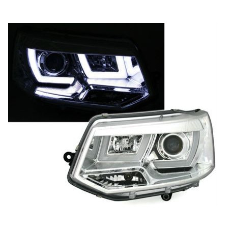 Кристални фарове  VW TRANSPORTER T5 (2009+) - хром