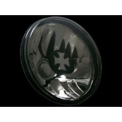 Кристални фарове с кръст GOLF II (83-93) - черен хром