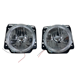 Кристални фарове с Angel Eyes GOLF II  (83-93) - хром