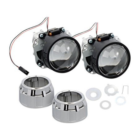 Биксенон лупи за вграждане 2.5" с кръгли капачки