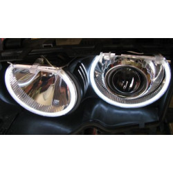 Биксенон лупи за вграждане за BMW E46 с фабричен дизайн - ретрофит
