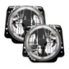 Кристални фарове с Angel Eyes и кръст GOLF II  (83-93) - черен хром