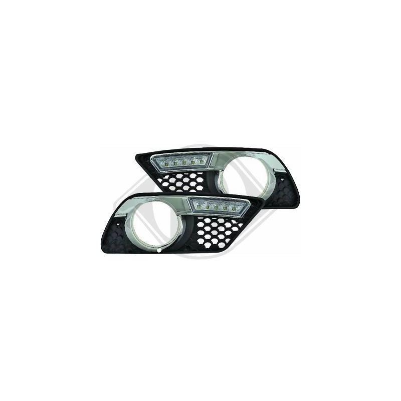 Дневни светлини с дупка за халоген  Mercedes C-CLASS W204 (2007-2011) - за АМГ Броня