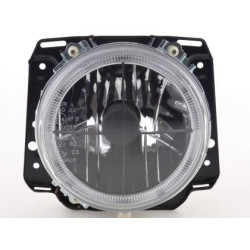 Кристални фарове с Angel Eyes и кръст GOLF II (83-93) - черен хром