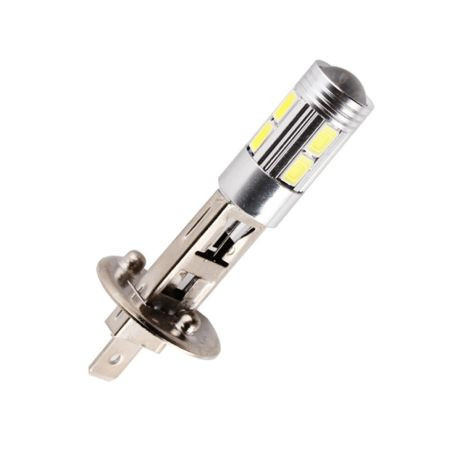 Диодна крушка H1  с 8 диода и един 3W напред с лупа