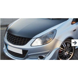 Решетка без емблема за Opel Corsa D (2006-2010) - черна