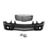 Предна тунинг броня за Mercedes W211 E-Class (2002-2009) - AMG с решетка и халогени