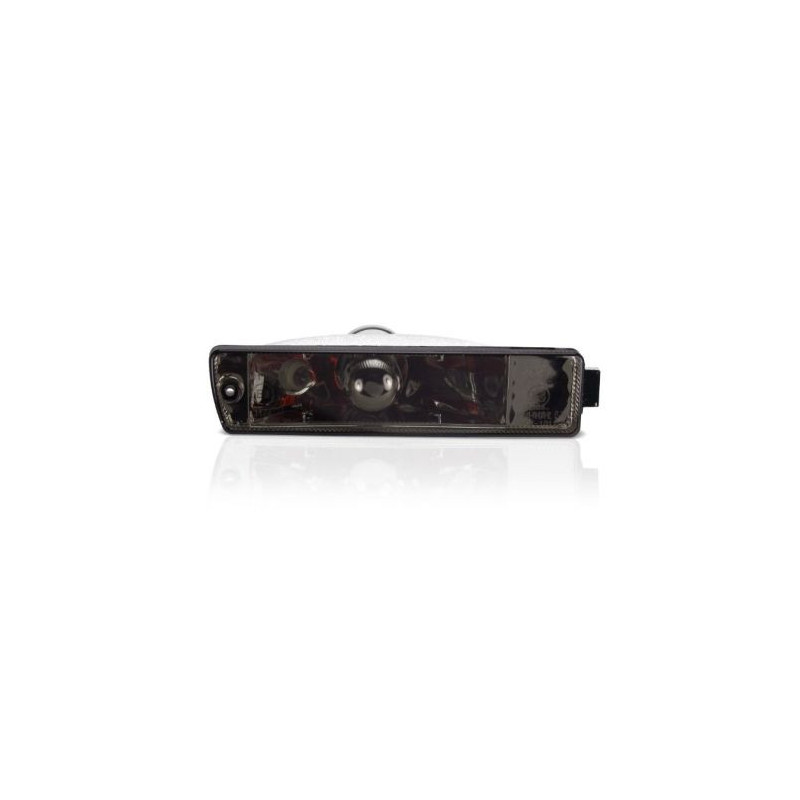 Кристални мигачи за широката броня  Golf  2 / Jetta (1983-1991) - черен хром