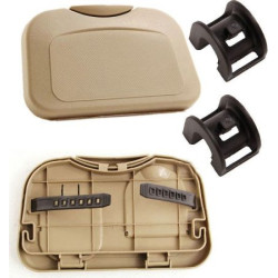 Сгъваема поставка за чаши за облегалка с масичка - бежова